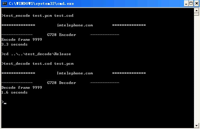 G.728 codec Windows 64bits binary library(no time limitation) – FREE ...